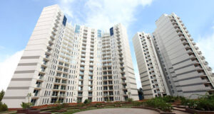 Elevation of the Metrozone- High rise apartments and penthouses in the heart of Chennai city