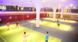 Several play areas for children